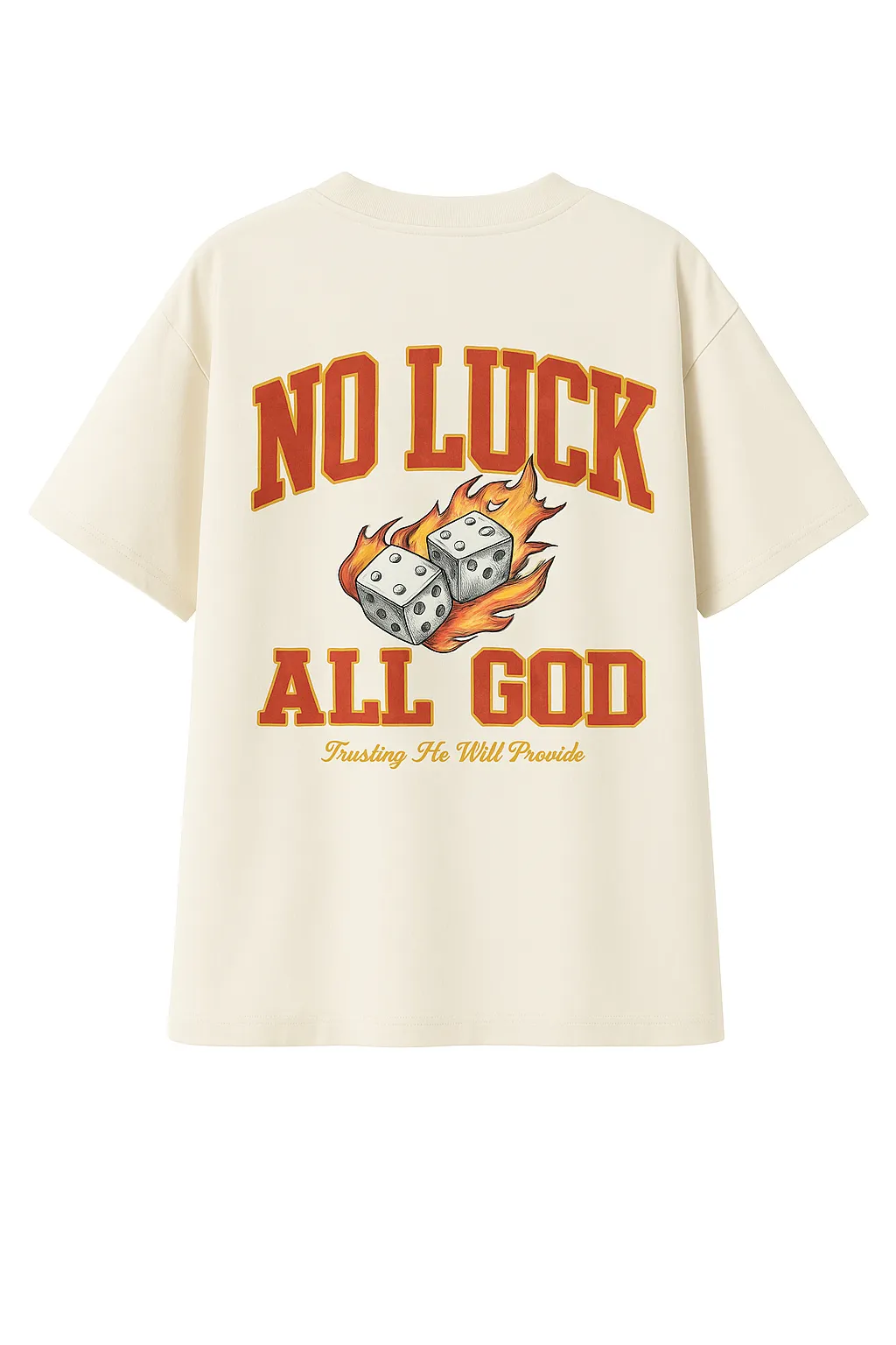 No Luck All God Baggy Tee - Image 7