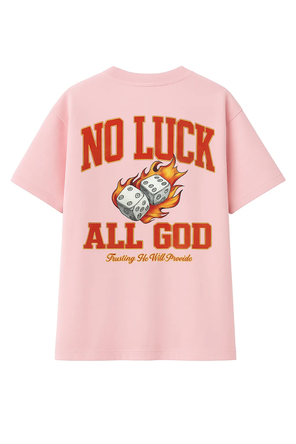 No Luck All God Baggy Tee - Image 5