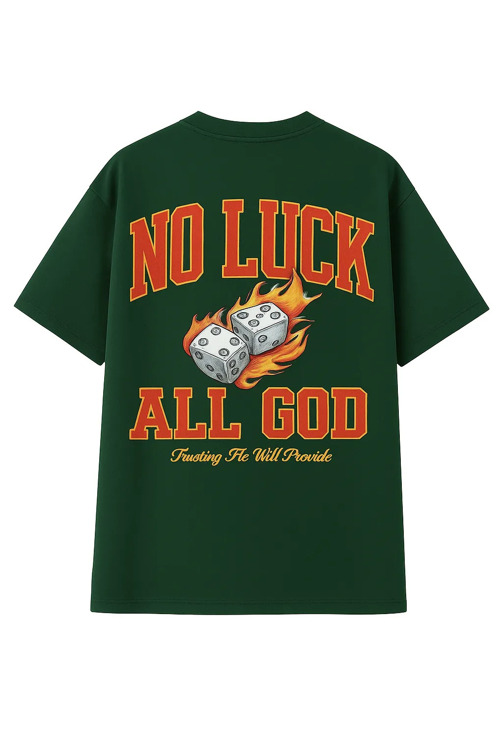 No Luck All God Baggy Tee - Image 3
