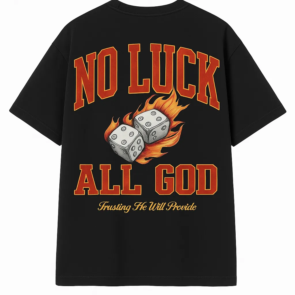 No Luck All God Baggy Tee